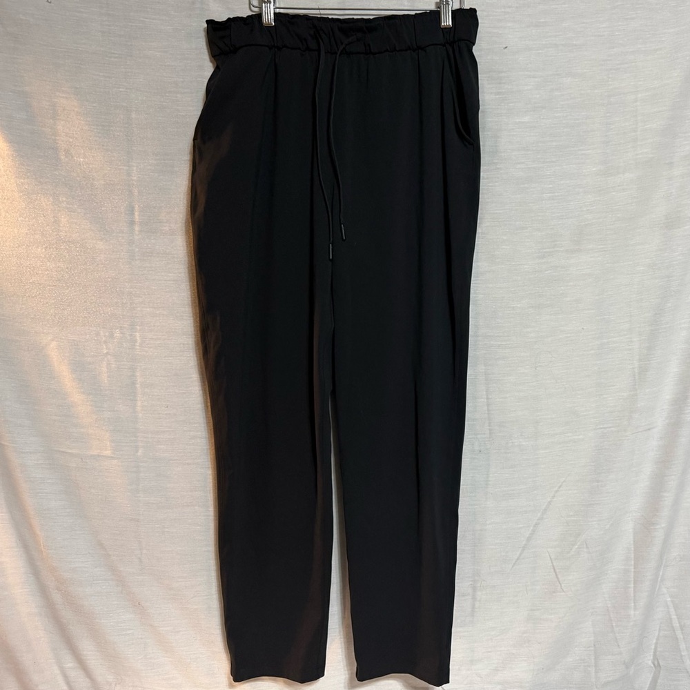 Lululemon Keep Moving Pant Black Luxtreme Drawstring Size 10